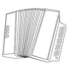 Accordion coloring page - Coloring page - MUSICAL coloring pages - MUSICAL INSTRUMENT coloring pages - ACCORDION coloring pages