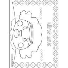 Girls rule door sign coloring page - Coloring page - DOOR HANGER coloring pages
