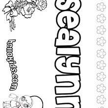 Sealynn - Coloring page - NAME coloring pages - GIRLS NAME coloring pages - S girls names coloring posters