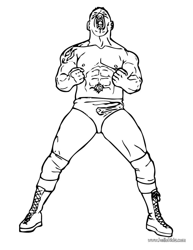 Wwe Coloring Pages 3