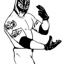 Rey mysterio coloring page - Coloring page - SPORT coloring pages - WRESTLING coloring pages