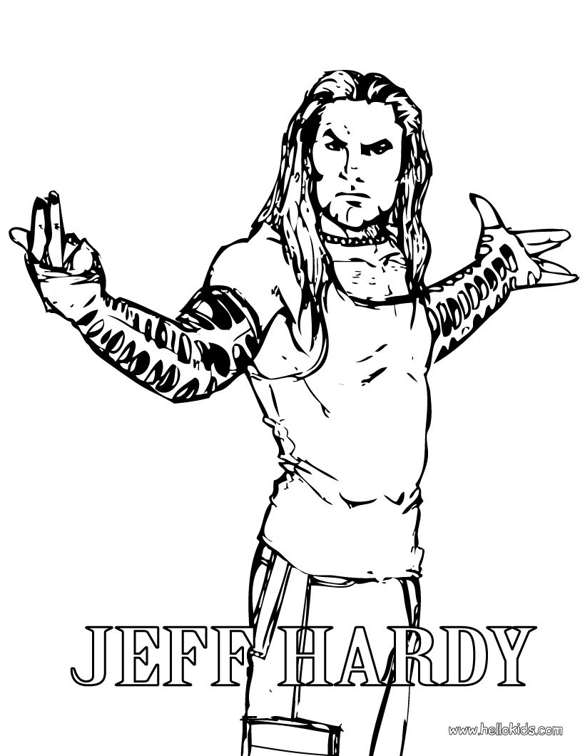 Wrestling Coloring Pages 2
