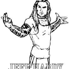 Jeff Hardy, wrestling coloring page - Coloring page - SPORT coloring pages - WRESTLING coloring pages