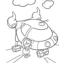 June and Rocket - Little Einsteins coloring page - Coloring page - DISNEY coloring pages - LITTLE EINSTEINS coloring pages