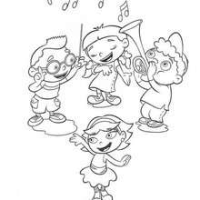 Musical Little Einsteins coloring page - Coloring page - DISNEY coloring pages - LITTLE EINSTEINS coloring pages