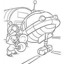 Quincy and Rocket - Little Einsteins coloring page