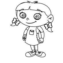 Smiling Annie - Little Einsteins coloring page - Coloring page - DISNEY coloring pages - LITTLE EINSTEINS coloring pages