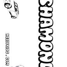 Shamond - Coloring page - NAME coloring pages - BOYS NAME coloring pages - Boys names starting with R or S coloring posters