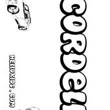 Cordell - Coloring page - NAME coloring pages - BOYS NAME coloring pages - C names for Boys free coloring pages