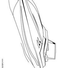 Go fast boat coloring page - Coloring page - TRANSPORTATION coloring pages - BOAT coloring pages