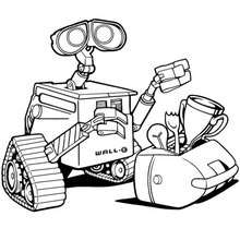 WALL-E coloring page - Coloring page - MOVIE coloring pages - WALL.E coloring pages