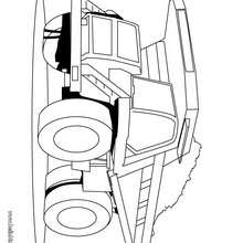Heavy Dump truck coloring page