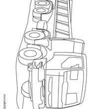 Dump truck coloring page - Coloring page - TRANSPORTATION coloring pages - TRUCK coloring pages