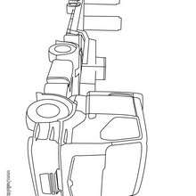 Heavy truck coloring page