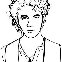 Kevin Jonas coloring page