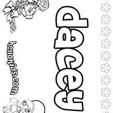 Dacey - Coloring page - NAME coloring pages - GIRLS NAME coloring pages - D names for GIRLS free coloring sheets