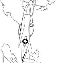Intercepter coloring page - Coloring page - TRANSPORTATION coloring pages - PLANE coloring pages