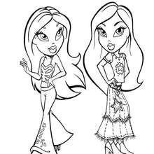 Bratz cowgirls coloring page - Coloring page - GIRL coloring pages - BRATZ coloring pages
