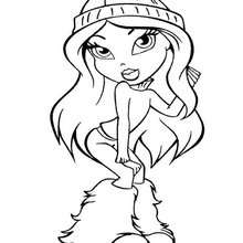 Charming Bratz coloring page - Coloring page - GIRL coloring pages - BRATZ coloring pages