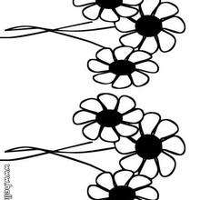 Daisy flowers coloring page - Coloring page - NATURE coloring pages - FLOWER coloring pages - DAISY coloring pages