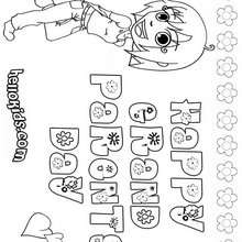 Happy grandparents' day - Coloring page - HOLIDAY coloring pages - GRANDPARENTS DAY Coloring pages