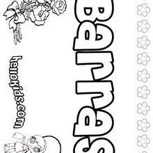 Barras - Coloring page - NAME coloring pages - GIRLS NAME coloring pages - B names for girls coloring sheets