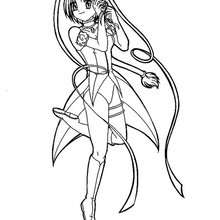 Ichigo Momomiya picture to color - Coloring page - MANGA coloring pages - TOKYO MEW MEW coloring pages