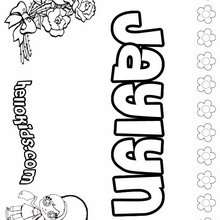 Jaylyn - Coloring page - NAME coloring pages - GIRLS NAME coloring pages - J names for girls coloring pages