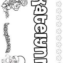 Katelynn - Coloring page - NAME coloring pages - GIRLS NAME coloring pages - K names for girls coloring posters