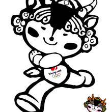 Yingying Beijin olympic mascot coloring page - Coloring page - SPORT coloring pages - OLYMPIC GAMES coloring pages - OLYMPICS MASCOTS coloring pages