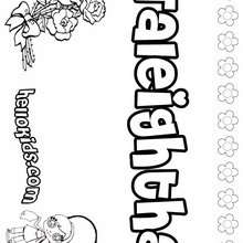 Taleightha - Coloring page - NAME coloring pages - GIRLS NAME coloring pages - T names for girls coloring and printing posters