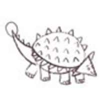 How to draw an Ankylosaurus drawing lesson