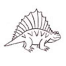 How to draw a Dimetrodon