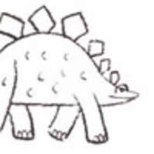 How to draw a Stegosaurus