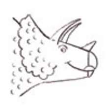 How to draw a Triceratops
