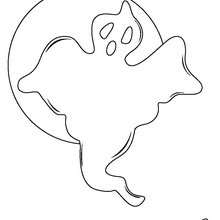 Halloween phantom coloring page - Coloring page - HOLIDAY coloring pages - HALLOWEEN coloring pages - GHOST coloring pages