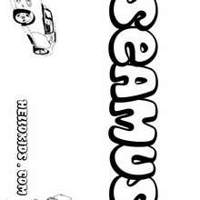 Seamus - Coloring page - NAME coloring pages - BOYS NAME coloring pages - Boys names starting with R or S coloring posters