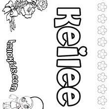 Keilee - Coloring page - NAME coloring pages - GIRLS NAME coloring pages - K names for girls coloring posters