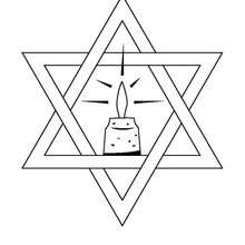 Star of David coloring page - Coloring page - HOLIDAY coloring pages - HANUKKAH coloring pages