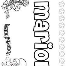 Mariol - Coloring page - NAME coloring pages - GIRLS NAME coloring pages - M names for girls coloring posters
