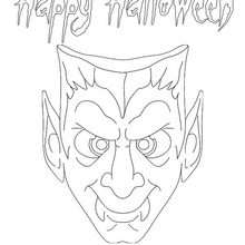 Dracula coloring page - Coloring page - HOLIDAY coloring pages - HALLOWEEN coloring pages - HALLOWEEN CHARACTERS coloring pages