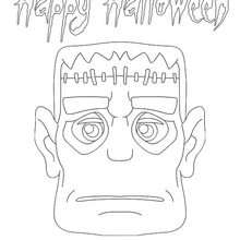 Frankenstein coloring page - Coloring page - HOLIDAY coloring pages - HALLOWEEN coloring pages - HALLOWEEN CHARACTERS coloring pages