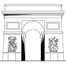 Arc of Triumph coloring page - Coloring page - COUNTRIES Coloring Pages - FRANCE coloring pages