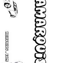Kamarquist - Coloring page - NAME coloring pages - BOYS NAME coloring pages - Boys names starting with K or L coloring posters
