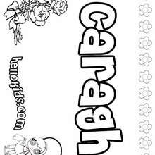 Caragh - Coloring page - NAME coloring pages - GIRLS NAME coloring pages - C names for girls coloring sheets