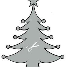 Christmas tree stencil - Kids Craft - HOLIDAY crafts - CHRISTMAS crafts - Christmas STENCILS