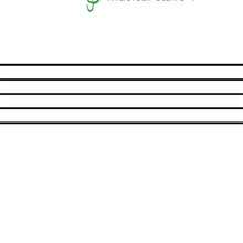 Musical Stave 1 - Coloring page - MUSICAL coloring pages - MUSICAL ACADEMY coloring pages