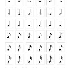 Note values - Coloring page - MUSICAL coloring pages - MUSICAL ACADEMY coloring pages
