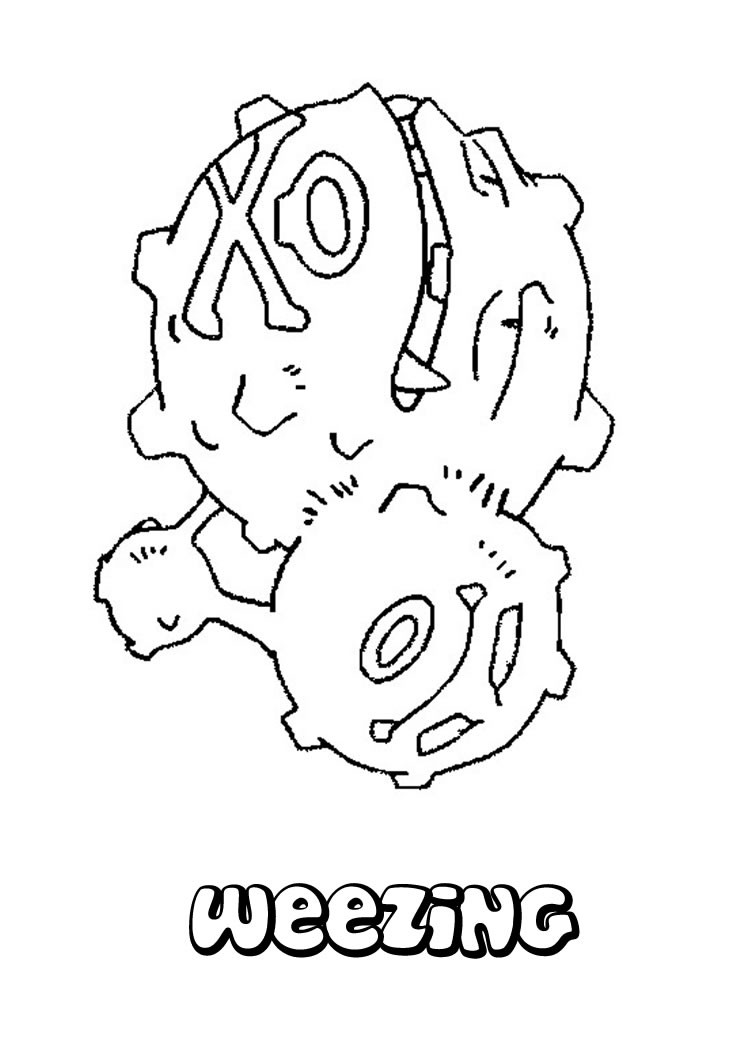 Koffing Pokemon Coloring Page For Kids Free Pokemon Printable | Images ...