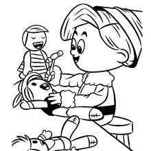Herbie coloring page - Coloring page - HOLIDAY coloring pages - CHRISTMAS coloring pages - CHRISTMAS ELVES coloring pages - HERBIE coloring pages